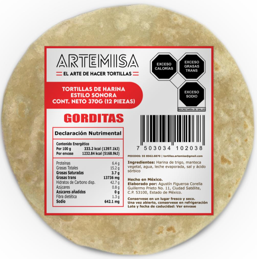 Tortillas de Harina Gorditas Estilo Sonora